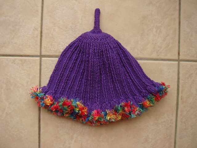 Gumnut Ribby Sweater & Hat with Feathers Trim