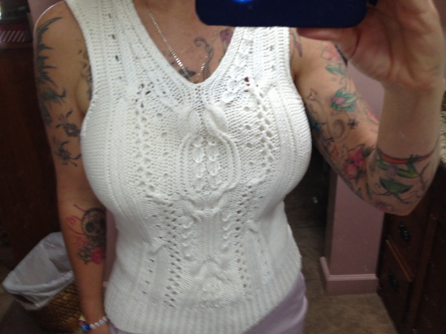 Anna Cabled Shell