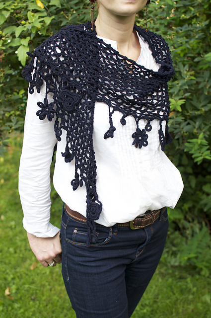 p.56 Crescent Shawl