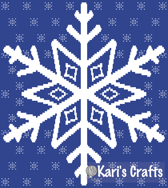 Snowflake 5 Mosaic Afghan