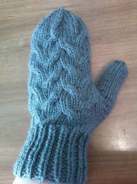 Kari's All-Over Cable Mittens