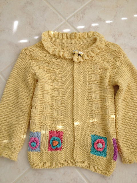 Patchwork Pansies Cardigan