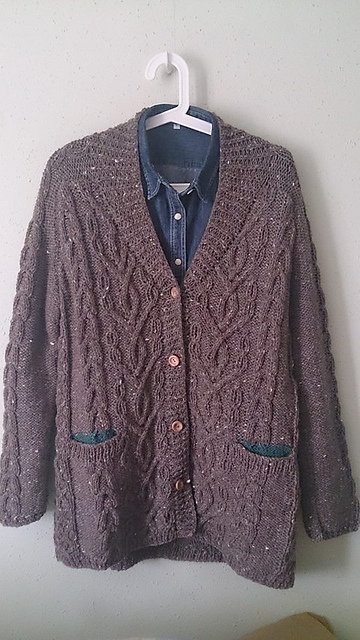 Aran long cardigan アランロングカーディガン