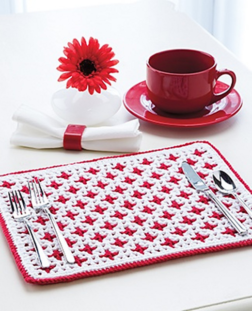 Interlocking Crochet Reversible Placemat