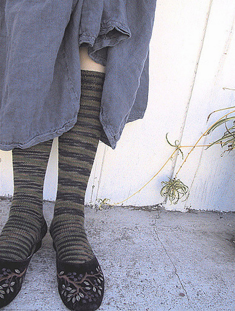 greenish knee socks