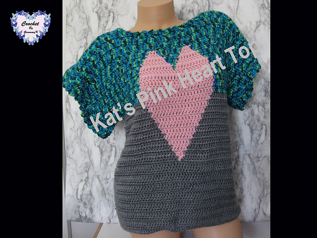 Kat's Pink Heart Top