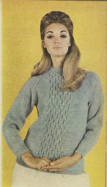 Sweater with Cable Twist