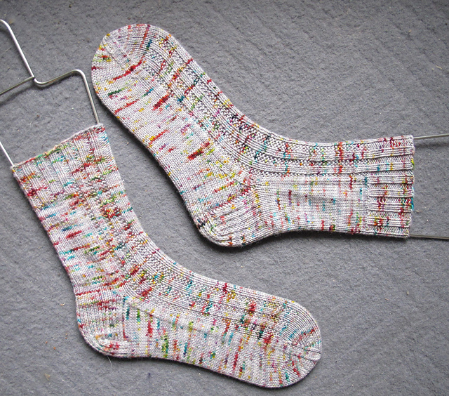 Ravelry Dip in the Road Socks pattern by Kate Atherley