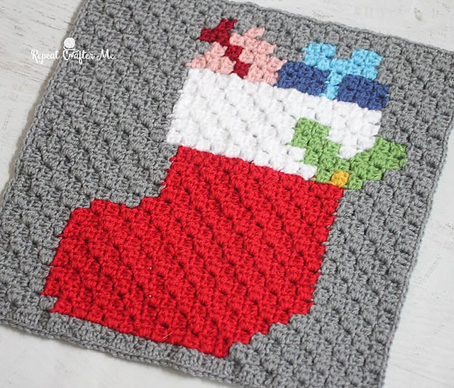 Christmas Stocking Pixel Square