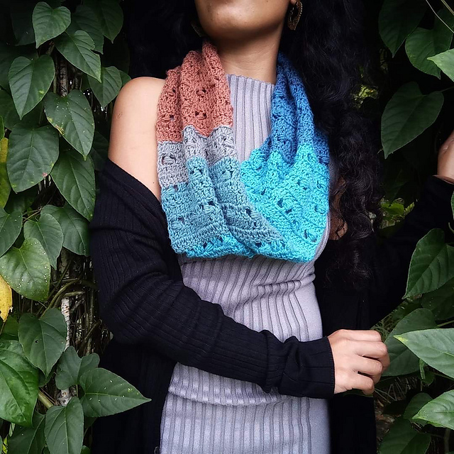 Forget Me Not Infinity Scarf