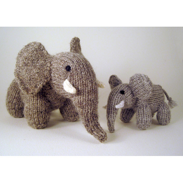 Elephants (3 sizes) and woolly woolly mammoth