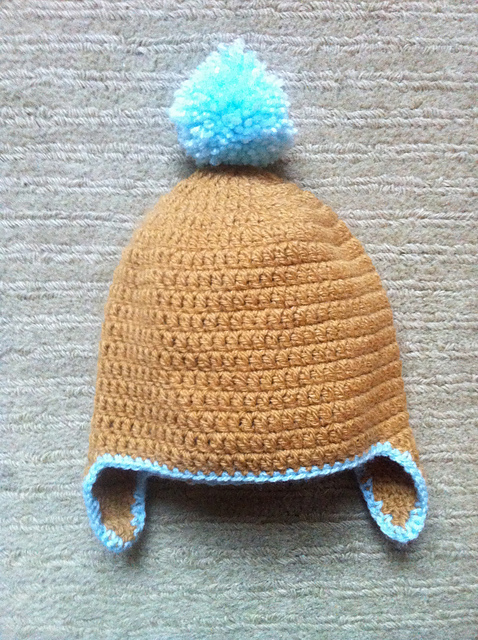 Earflap Pom Pom Hat