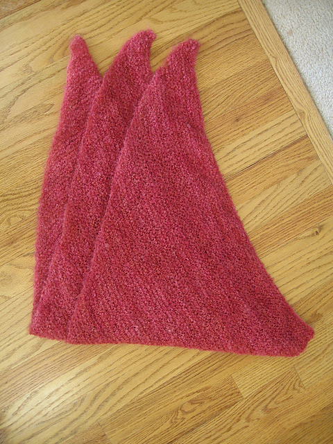 Goldilocks Triangle Shawl