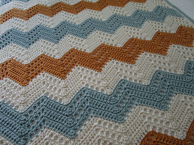 Openwork Ripple Blanket