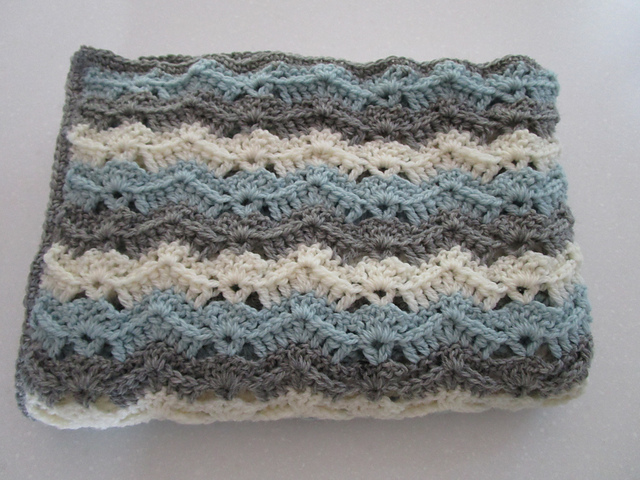 Textured Waves Blanket