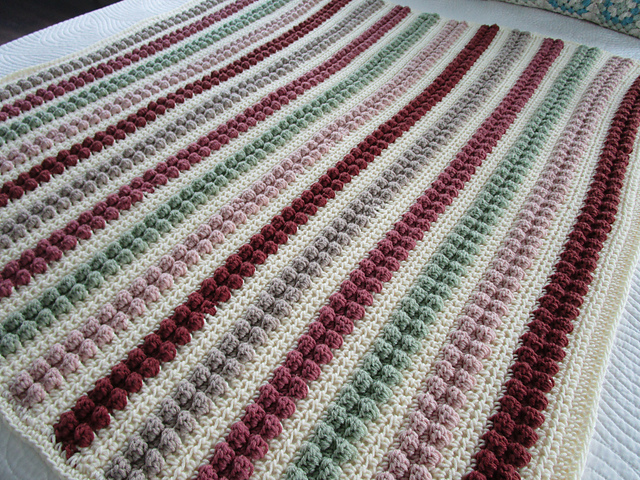 Bobble Stripe Blanket
