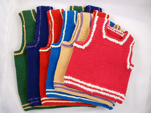 Colorful Trim Vest
