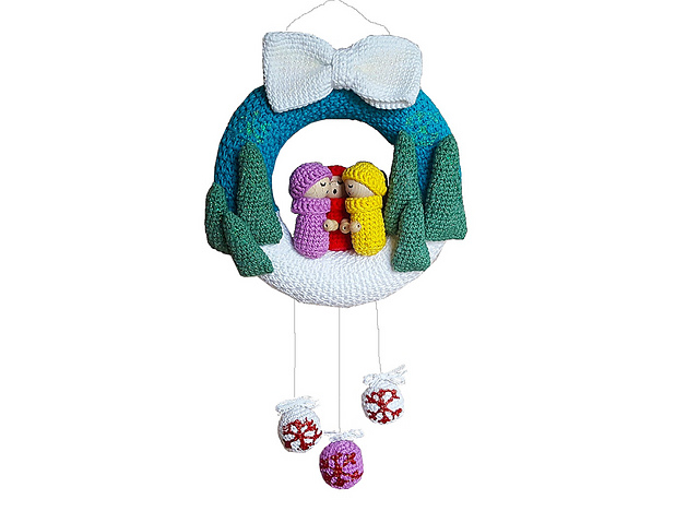 door hanger türkranz winter