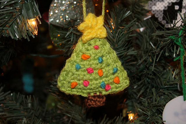 Plushy Christmas Tree Ornament