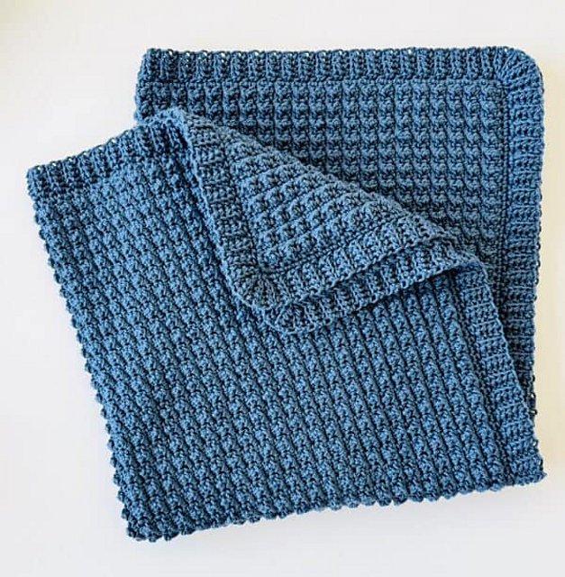 Crochet Crunch Stitch Baby Blanket
