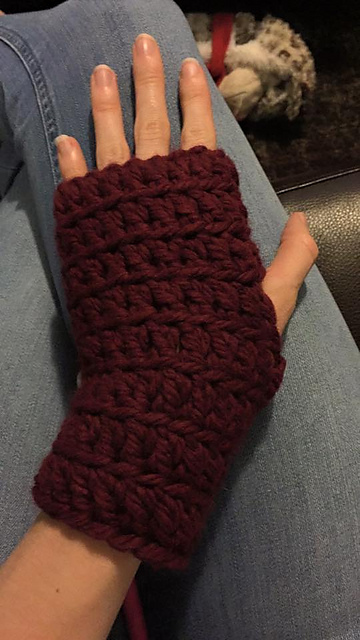 Chunky Fingerless Mitts