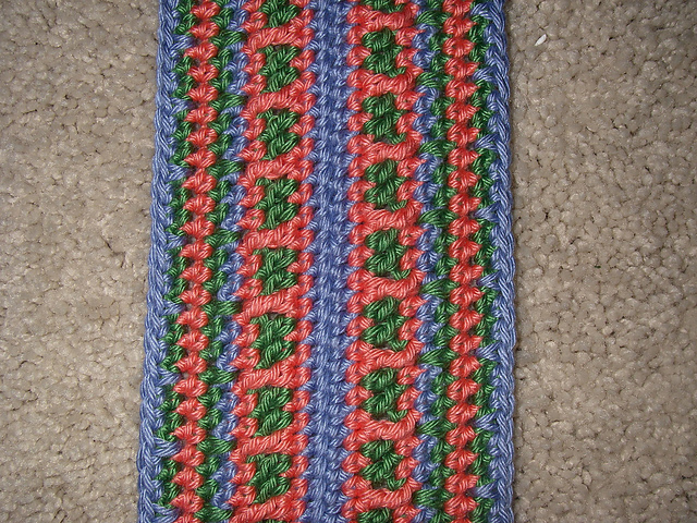 Stripes and Bars No Weaving Ends Scarf