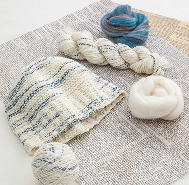 Striated Handspun Hat