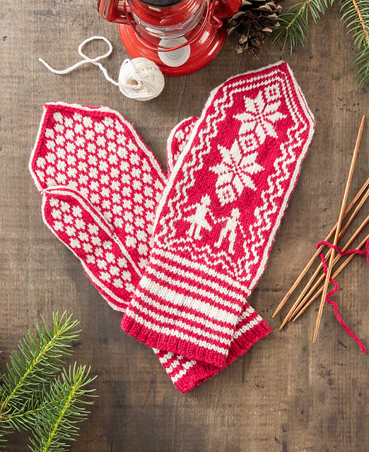 Ravelry Ruby Holton's Norwegian Mittens pattern by Mimi Seyferth
