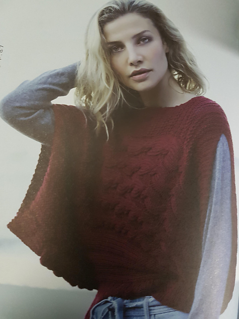 Bamboo Cabled Batwing Sweater
