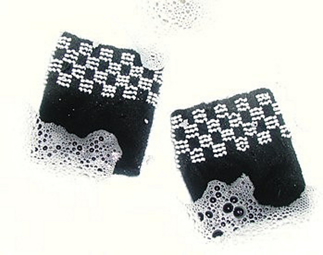 "Checkers" Beaded Wrist Warmers