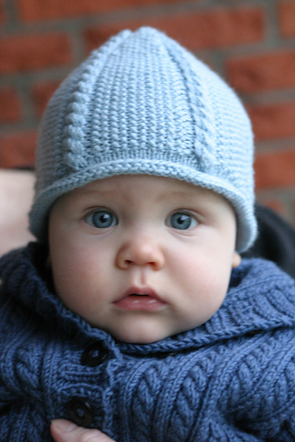 Cable and Moss Stitch Hat