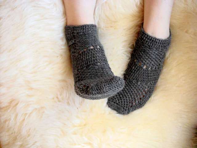 F. Crochet Socks かぎ針あみのソックス