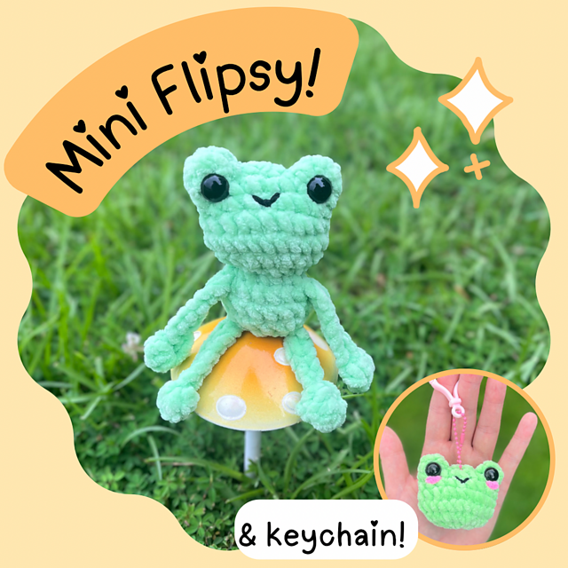 Mini Flipsy the Froggy & Keychain