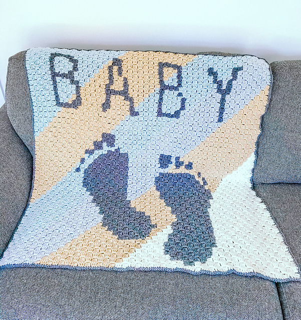 Little Bubba c2c Baby Blanket