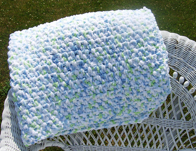 Quick and Easy Crochet Baby Mason Blanket