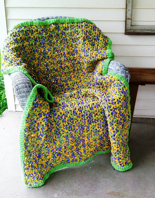 Quick & Easy Crochet Pansy Afghan