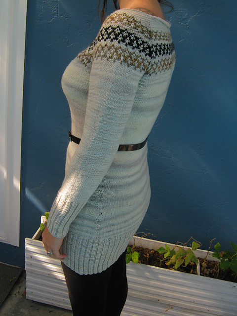 Clear Hearts Grey Flowers Sweater Dress