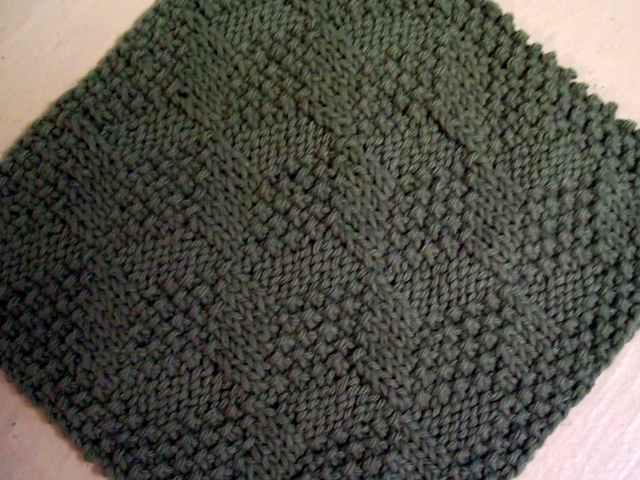 Baby Block Dishcloth