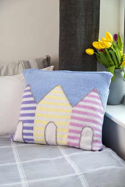 Beach Hut Cushion