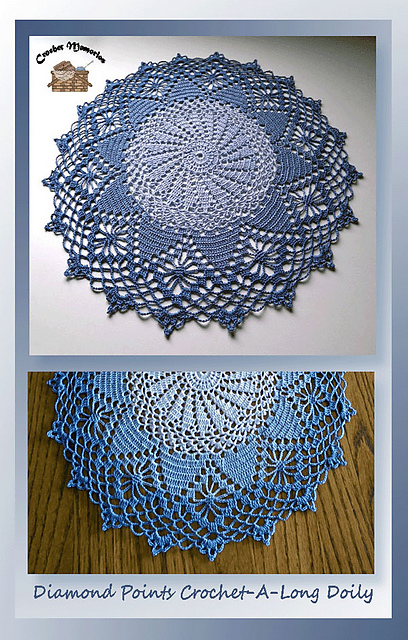 Diamond Points Crochet-A-Long Doily