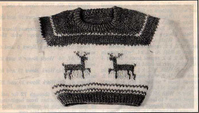 Little "Deer's" Ski Sweater