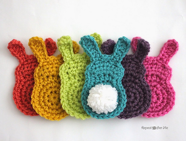 Bunny Silhouette Appliques