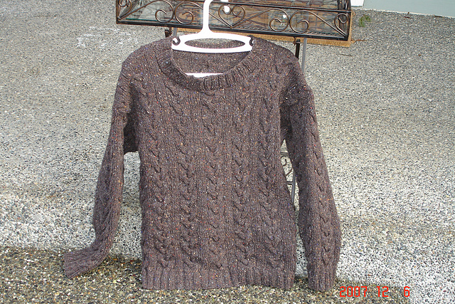 Tweed Cable Sweater