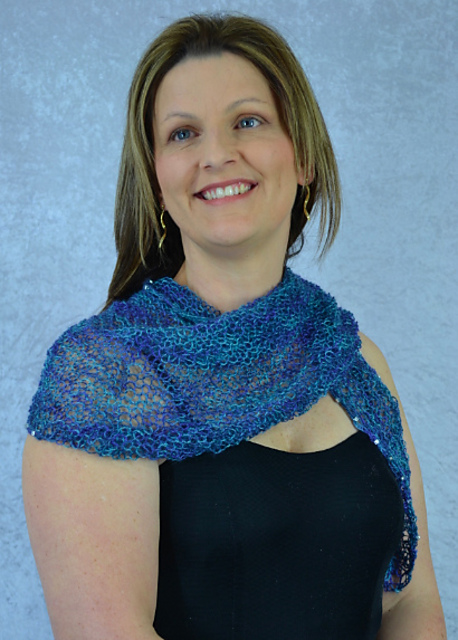 Silver Orb Lace Blend Scarf