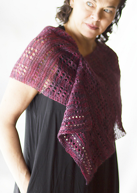 Curlew Wrap in Lace Blends