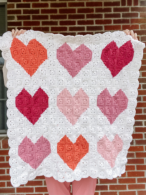 Paper Hearts Blanket