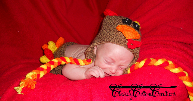 Turkey Hat and Diaper Cover