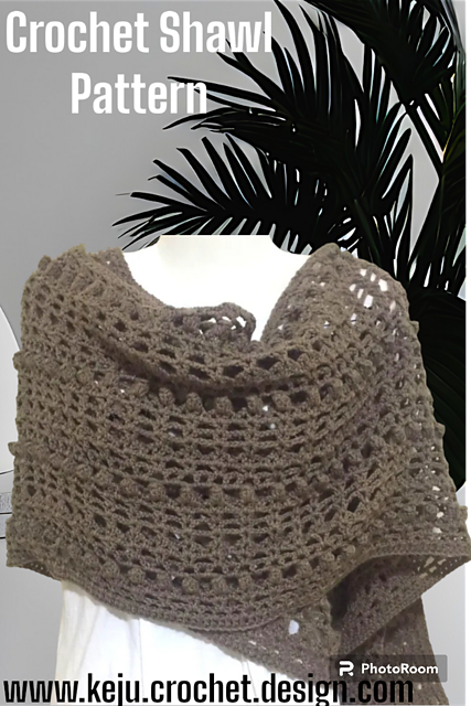 Rectangular Popcorn Shawl