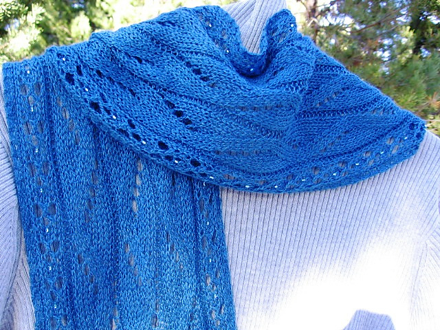 Flow Beaded Lace Scarf