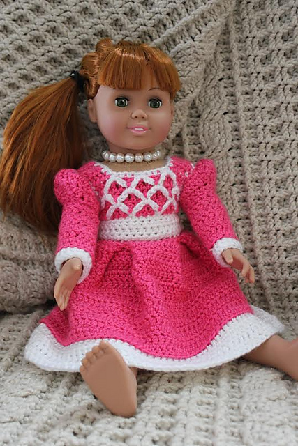 Princess Ansleigh's Sweet Heart Dress - 18" Doll